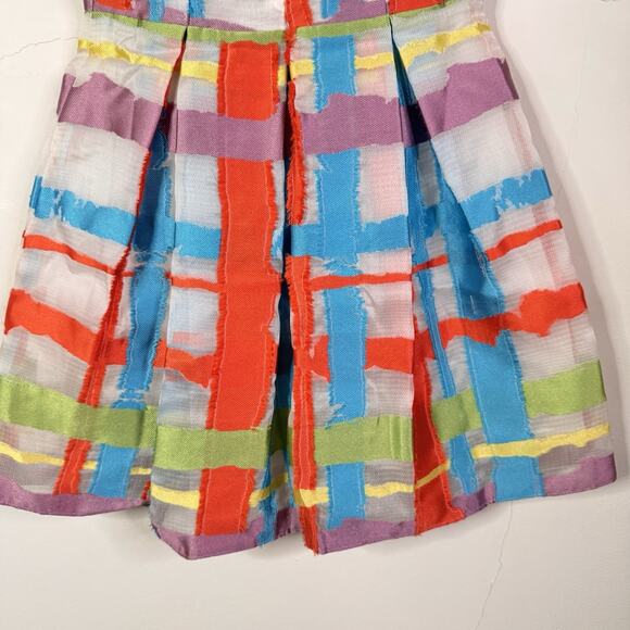 Andrew Gn Runway Dress SS15 Multicolor Abstract Print Silk Blend Mini 36 NWT - Picture 11 of 14